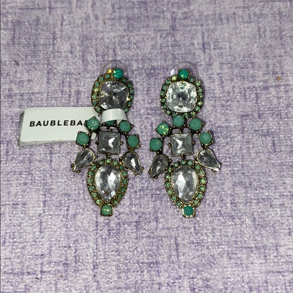 BaubleBar New Drop Stone Statement Earrings